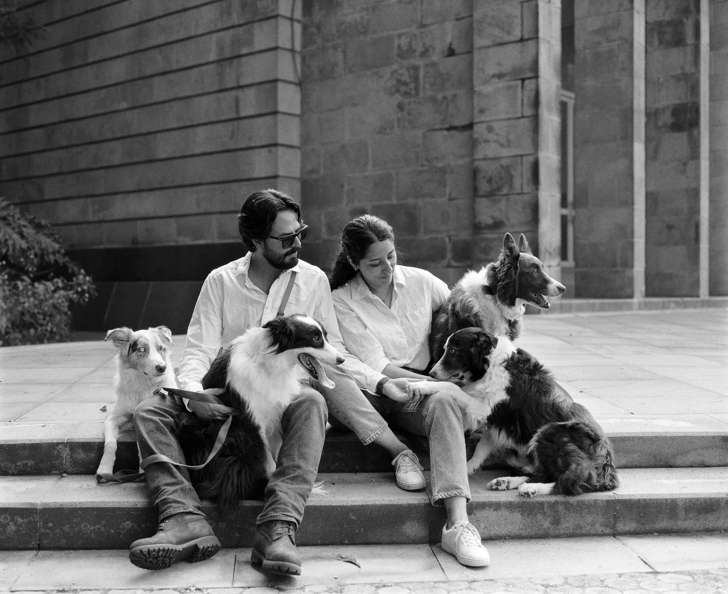 Luis, Emelia and their dogs