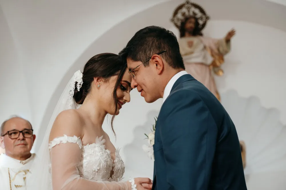 Ceremony, Eridani & Julio, wedding in Mexico, film photo