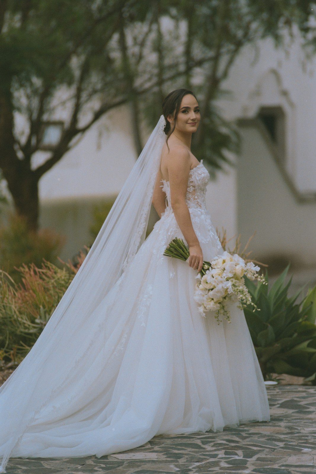Eridani on her wedding day, shot on film